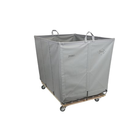 Steele Canvas Basket SP20 BU Permanent Truck Grey Vinyl w/Grey Vinyl - 5in Casters 9222VGRYVGRYW5